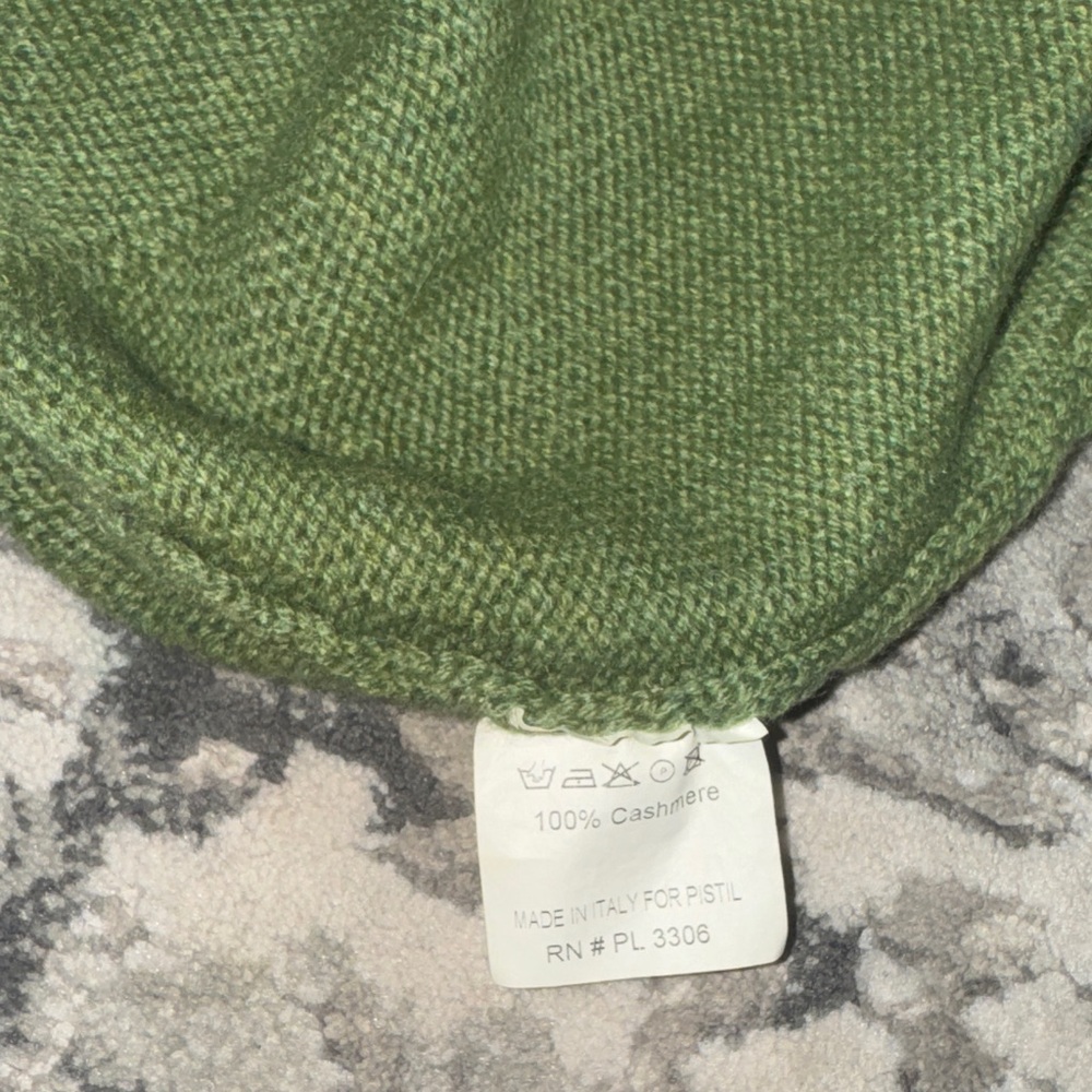 Pistil Olive Cashmere Beanie - Picture 2 of 3